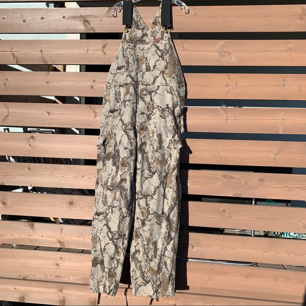 Woolrich camo overalls